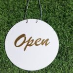 Open Signage - Black & White