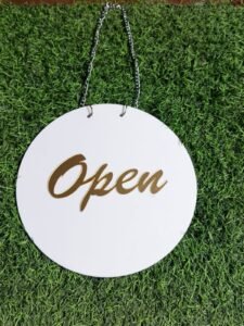 Open Signage - Black & White