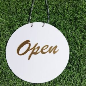 Open Signage - Black & White