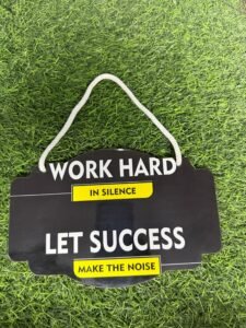 Work Hard in Silence, Let Success Make the Noise Wall Hanging
