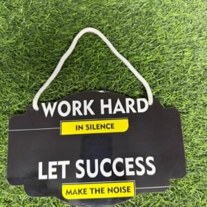 Work Hard in Silence, Let Success Make the Noise Wall Hanging